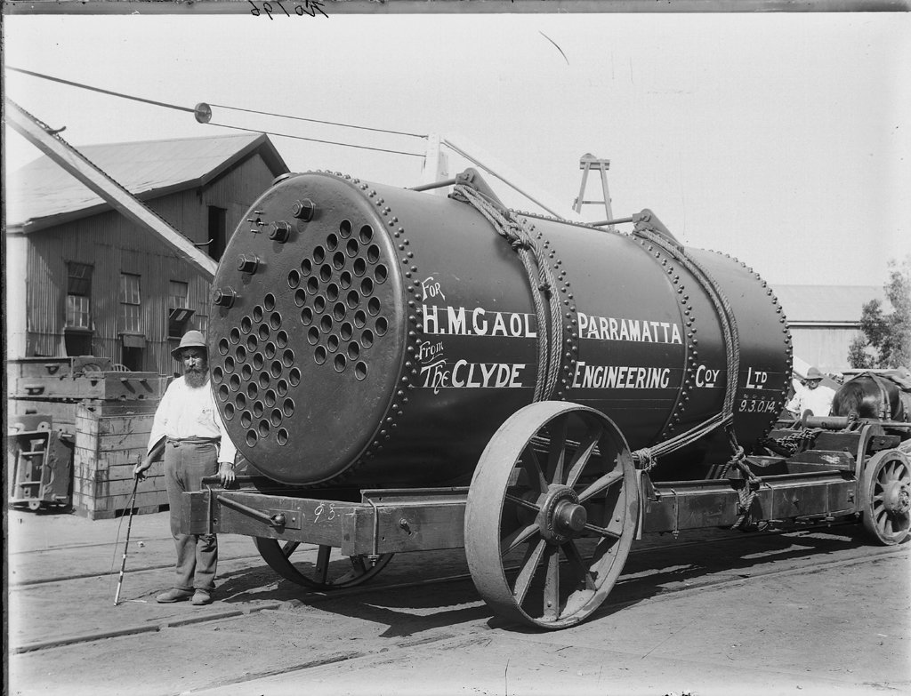 Man with boiler for Parramatta Gao (1908)