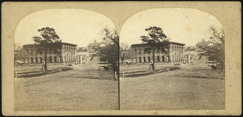 Exchange Building, Bridge Street, Sydney, 1858 - 1860, Sydney city centre (1858–60)