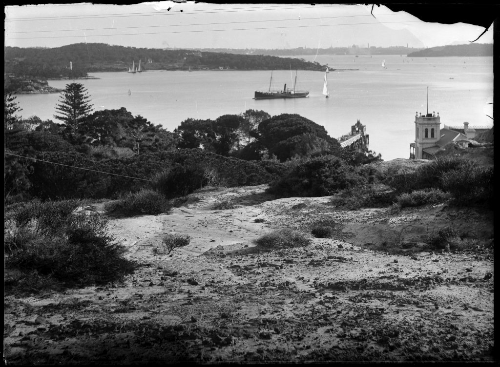 View across Sydney Harbour from Watson's Bay, Watsons Bay (1900)