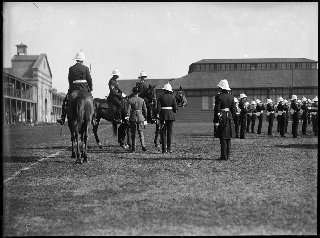 Military parade at Victoria Barracks, Paddington (1930)