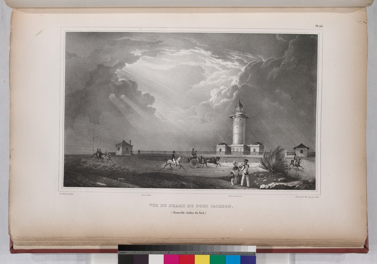 Vue du phare du port Jackson. (Nouvelle Galles du Sud.) (NYPL b13624459-1266795), Sydney Harbour (1833)
