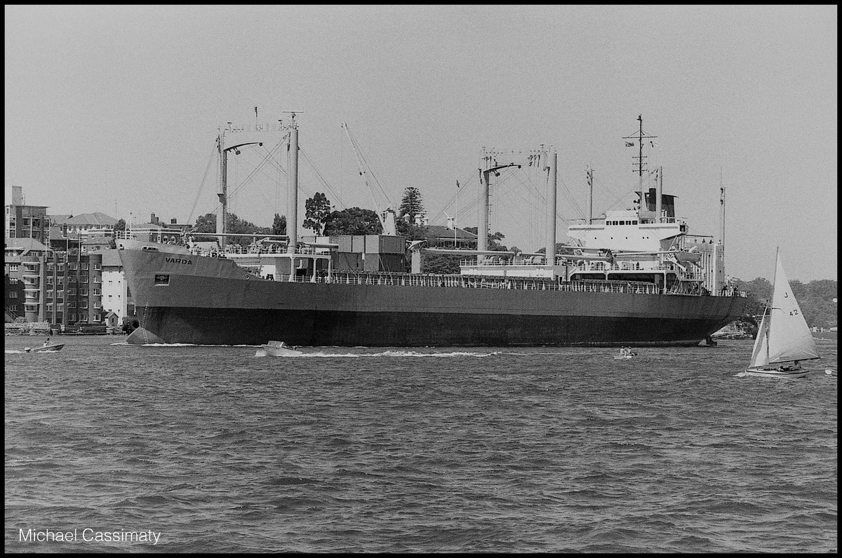 VARDA - IMO 7127510 in Sydney Harbour 1975