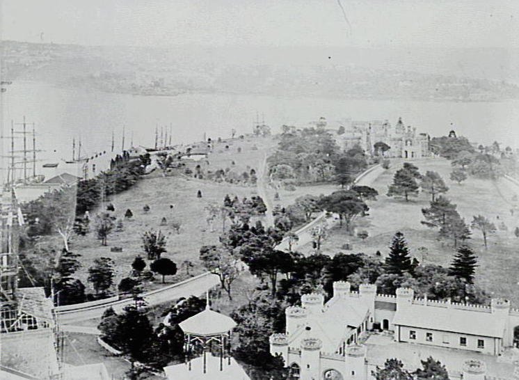Sydney Botanic Garden Panorama - 1879, Sydney city centre
