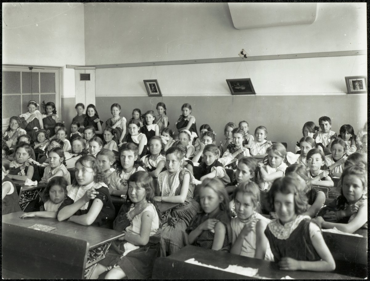 Campsie Public School - small pox vaccination waiting for the lymph to dry (c. 1913)