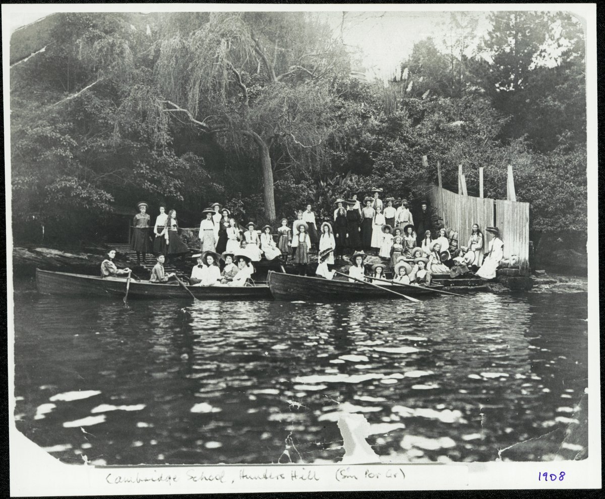 Cambridge School, Hunters Hill, Sydney NSW - boating (c. 1908)