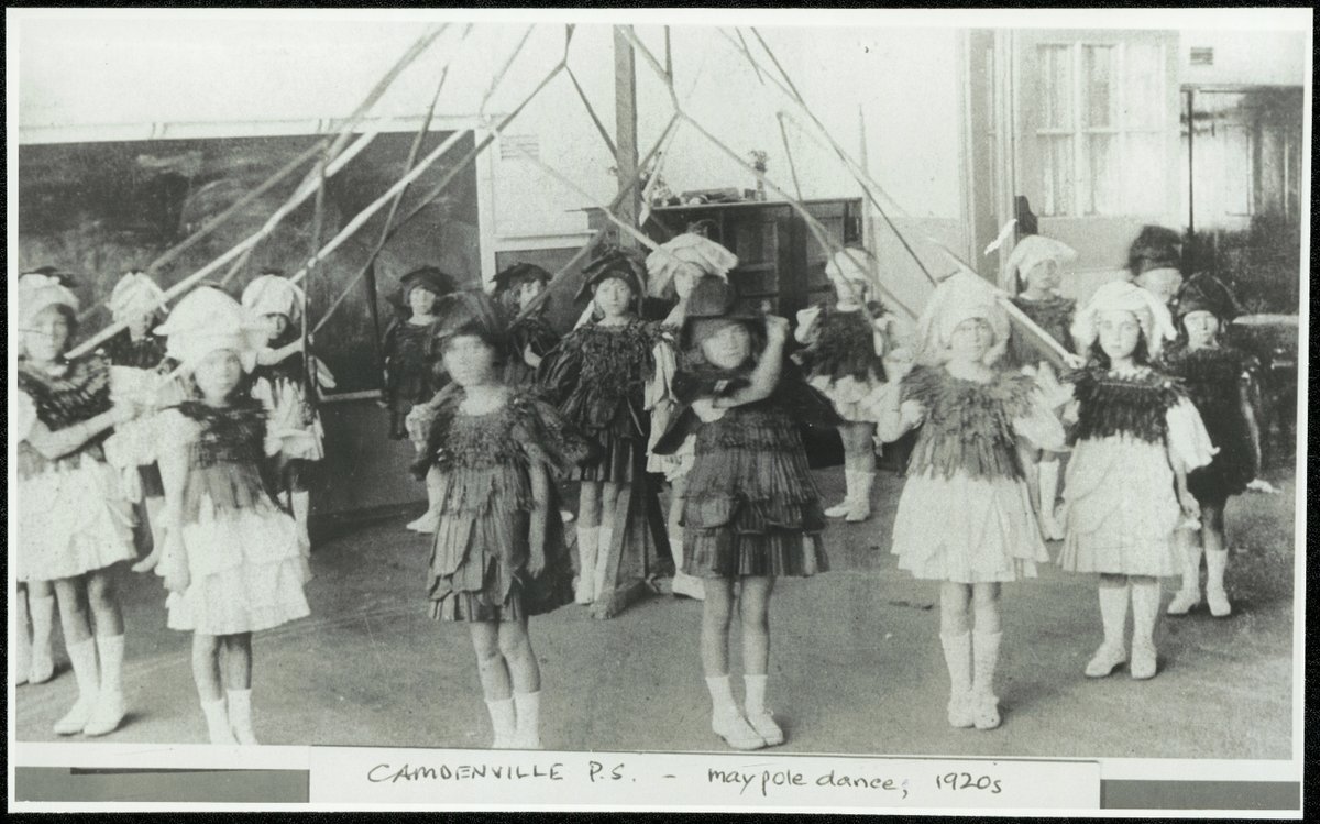 Camdenville Public School - maypole dance (c. 1920)