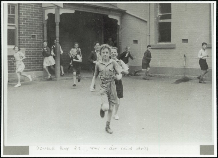 Double Bay Public School - Air raid drill (c. 1941)
