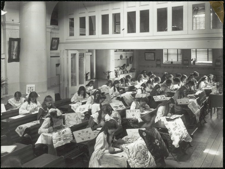 Fort Street Public School - (needlework class), Petersham (c. 1910)