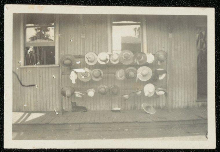 Drummoyne Public School - (hats hanging outside class rooom) (c. 1922)