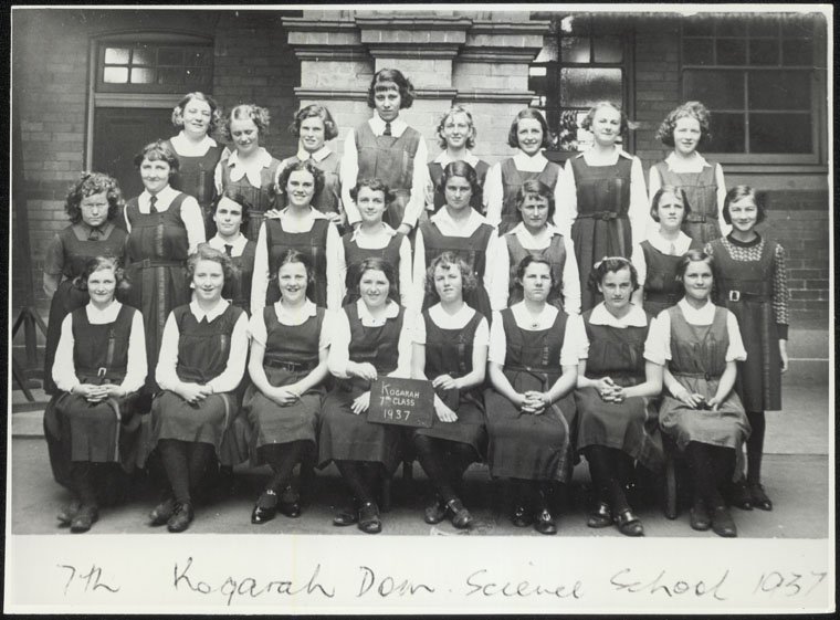 Kogarah Girls High School - 7th Class Kogarah Domestic Science School 1937