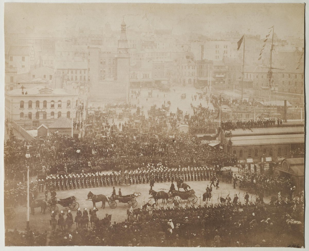 Arrival of Governor Sir Robert Duff, Circular Quay, Sydney, June 1893 - photographer unknown