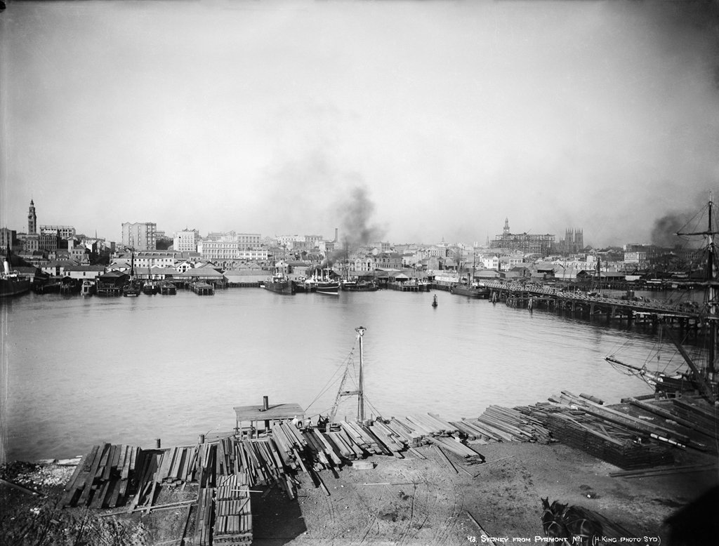 Sydney from Pyrmont (c. 1900)