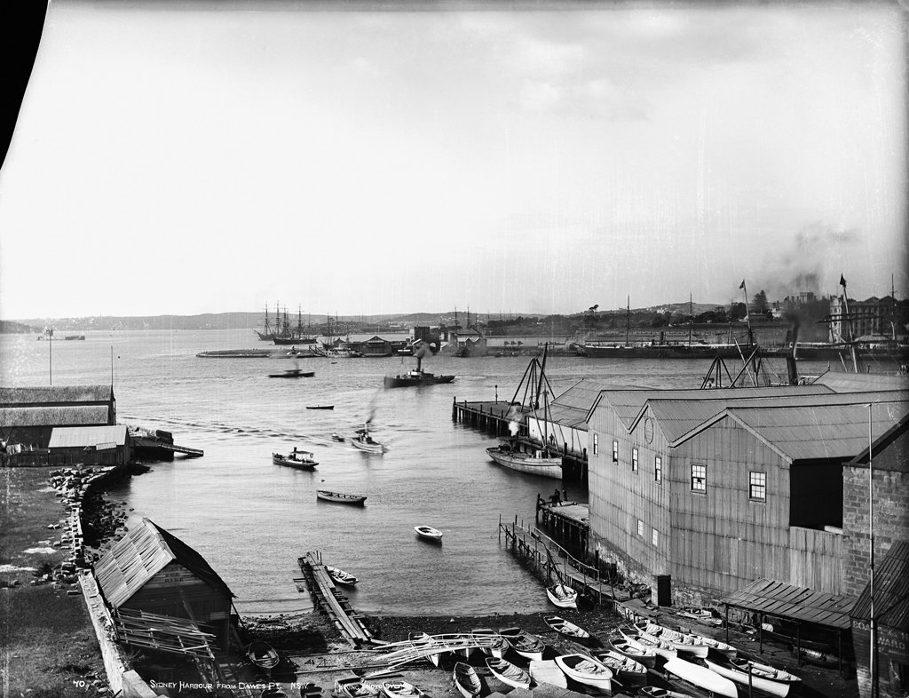 Sydney Harbour from Dawes Point, NSW (c. 1900)