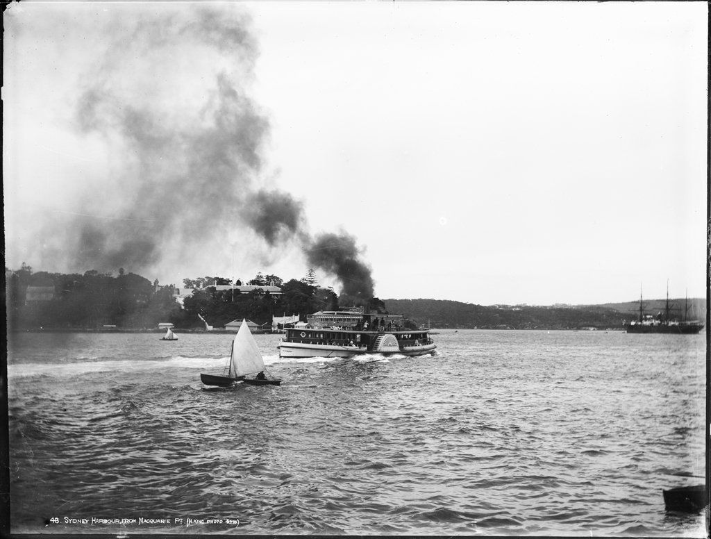Sydney Harbour from Macquarie Point (c. 1900)