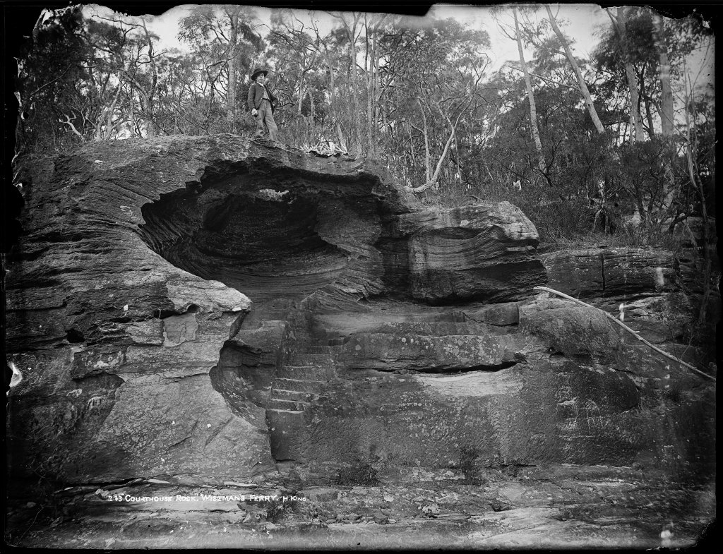 Courthouse Rock, Wisemans Ferry, c. 1900