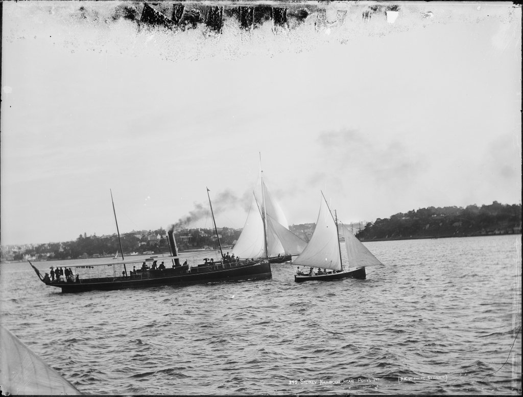 Sydney Harbour near Potts Point (c. 1900)