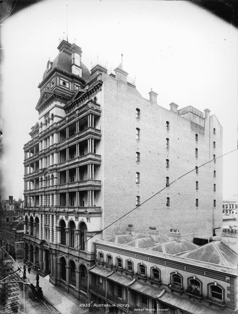 Hotel Australia, Sydney city centre (c. 1900)