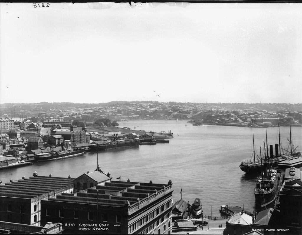 Circular Quay and North Sydney (c. 1900)