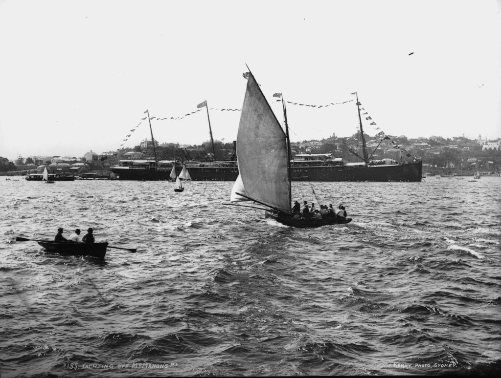 Yachting off McMahons Point (c. 1900)