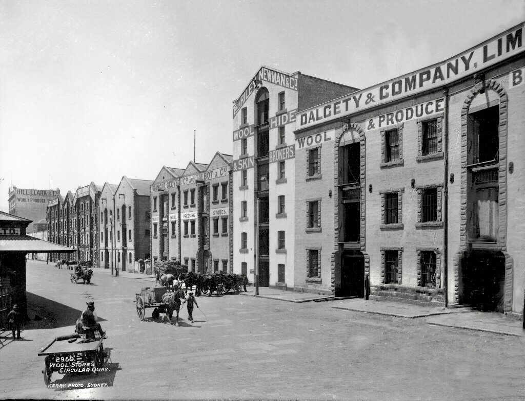 Wool Stores, Circular Quay (1900)