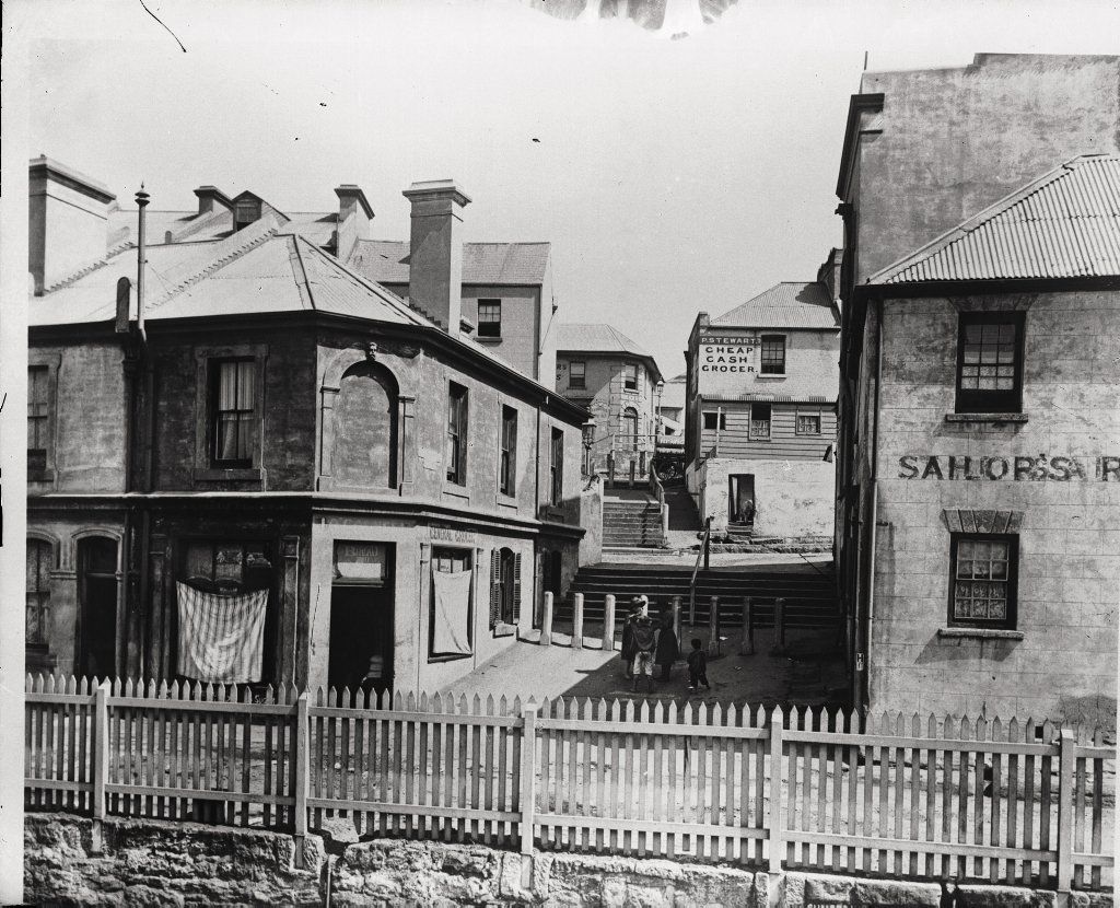 Cumberland Place, The Rocks, Sydney (c. 1900)