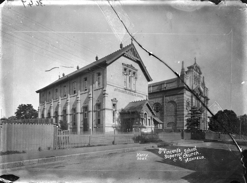 St Vincent's Superior School and Church, Ashfield (c. 1900)