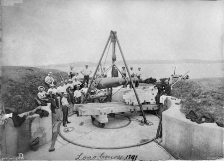 RML gun Middle Head 1891 AWM P00991.031, Mosman