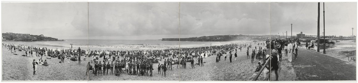 Bondi Beach, Sydney, 1922 - photographed by R. P. Moore