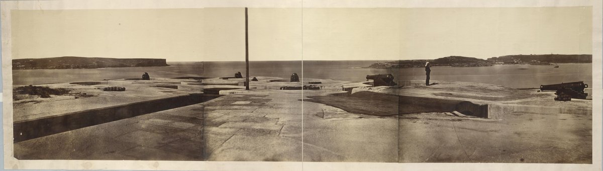 Middle Head defences, 1874 - photographed by Charles Bayliss, Mosman