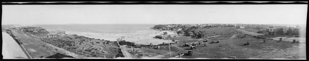 Panorama of Cronulla Beach, ca. 1930 - photographed by Milton Kent (c. 1930)
