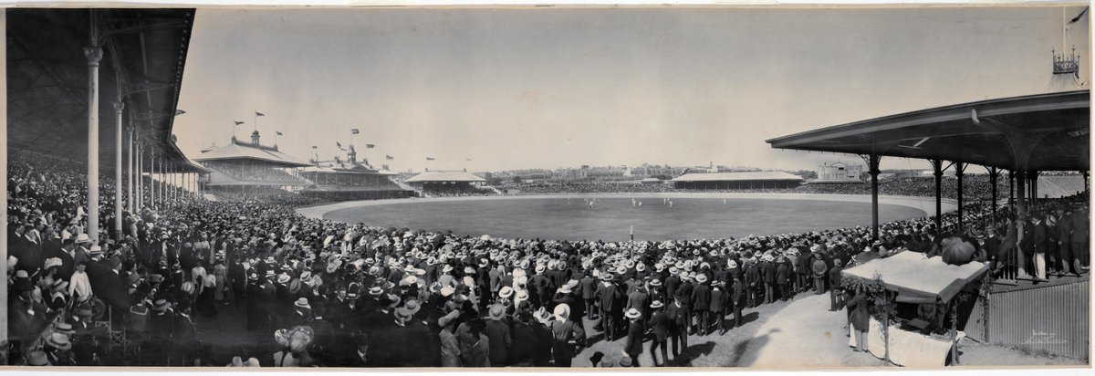 Panorama of Test Cricket at the Sydney Cricket Ground, 1903 - by Melvin Vaniman, Alexandria