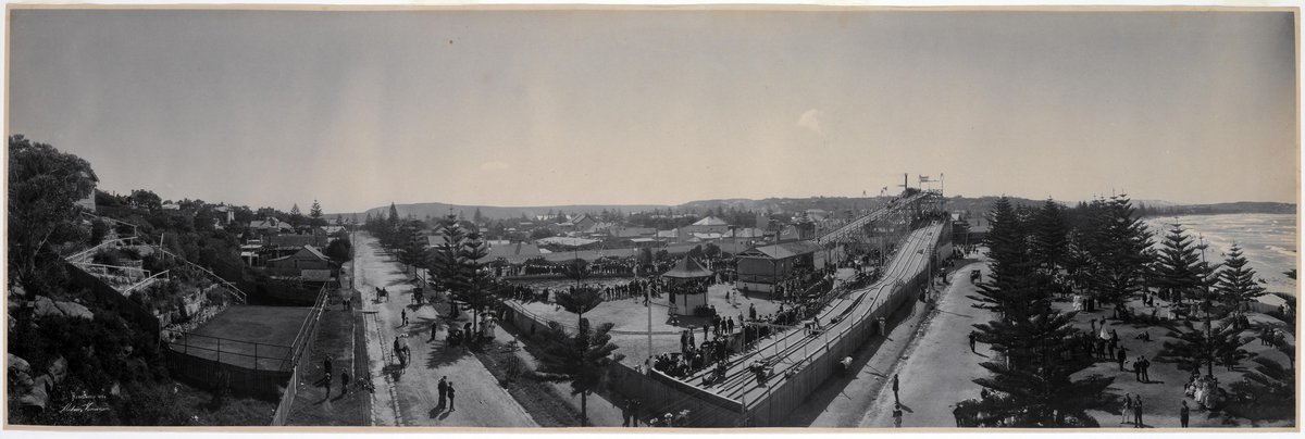 Panorama of Manly Water Chute and Toboggan, 1903 - by Melvin Vaniman