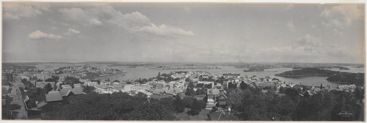 Panorama of Sydney from North Shore, 1903 - by Melvin Vaniman