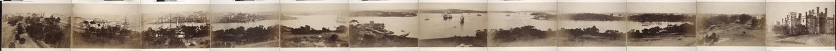 Blackwood's panorama of Sydney and Harbour from Government House, (1858), Sydney city centre