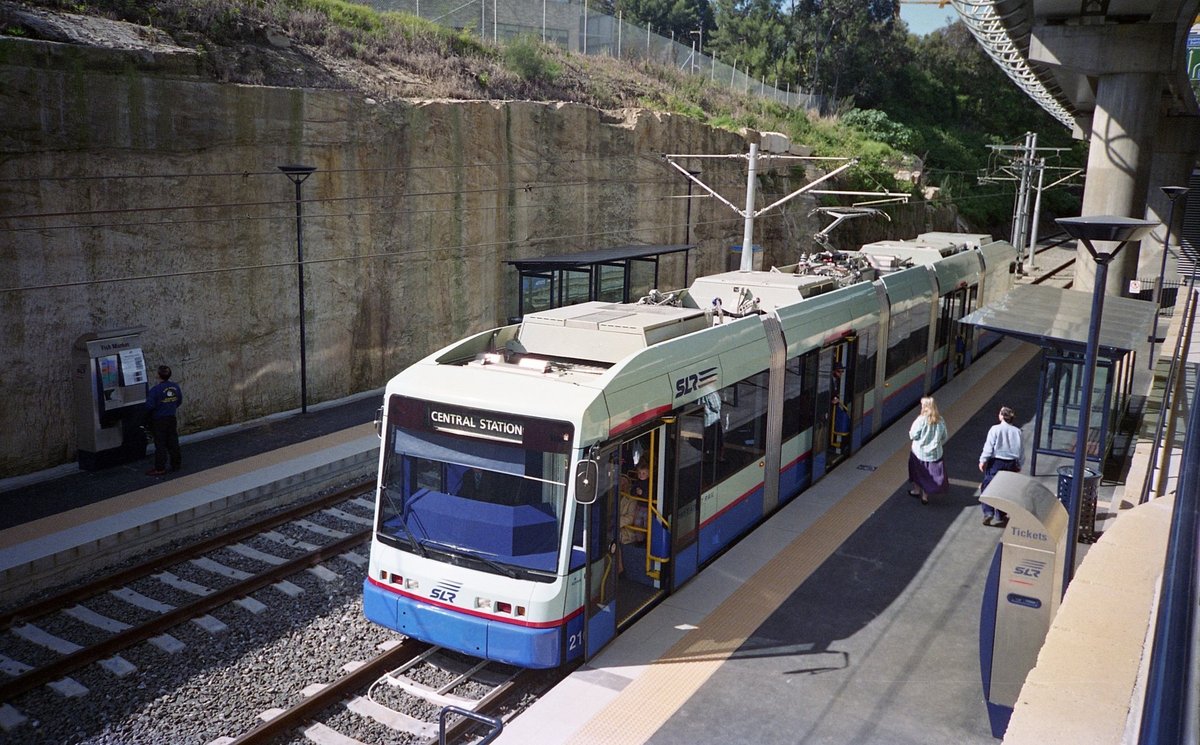 Fish Market light rail stop 1997, Sydney