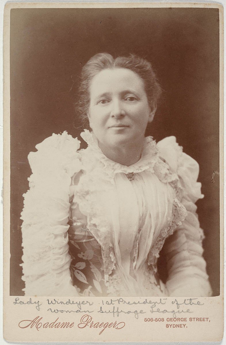 Lady Mary Elizabeth Windeyer 1890, Sydney city centre