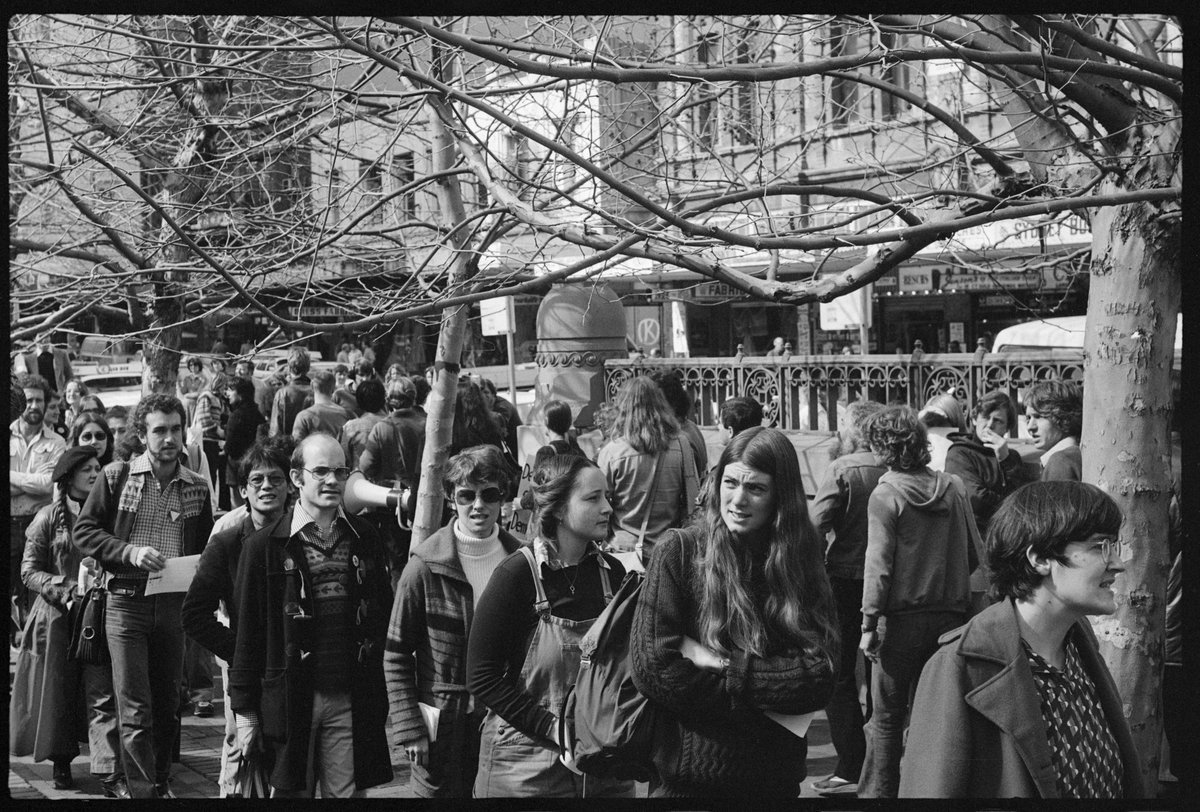 Item 0367- Tribune negatives including gay liberation and homosexual demonstrations, Sydney, New South Wales, September 1978, Sydney city centre