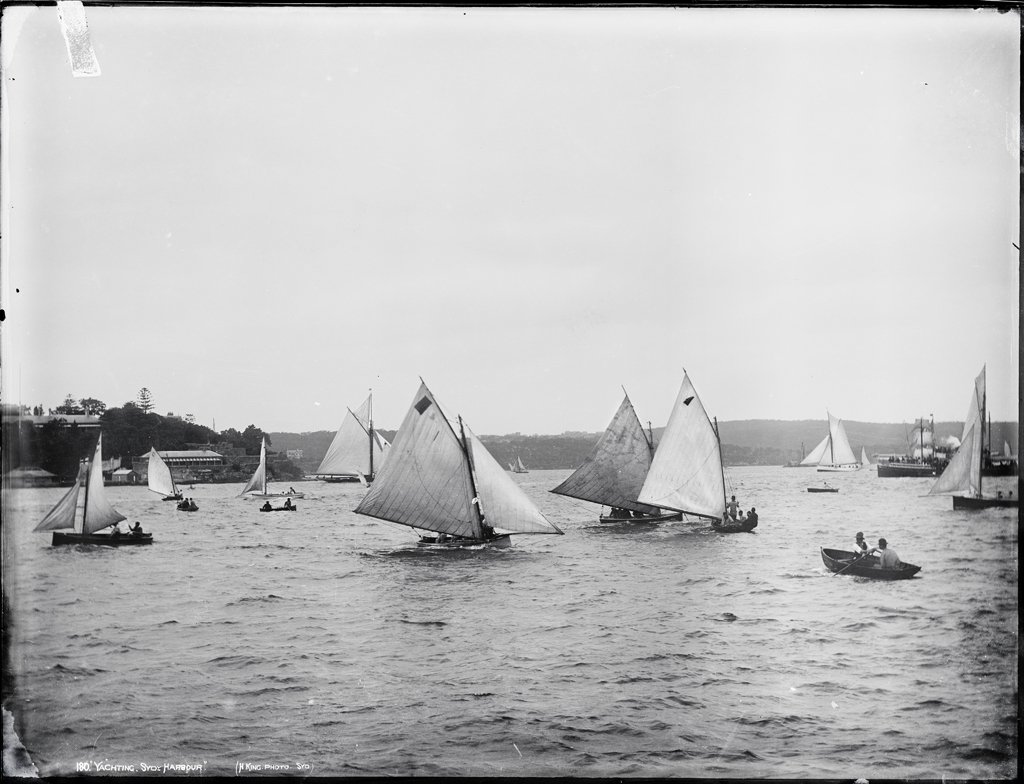 Yachting, Sydney Harbour (c. 1900)
