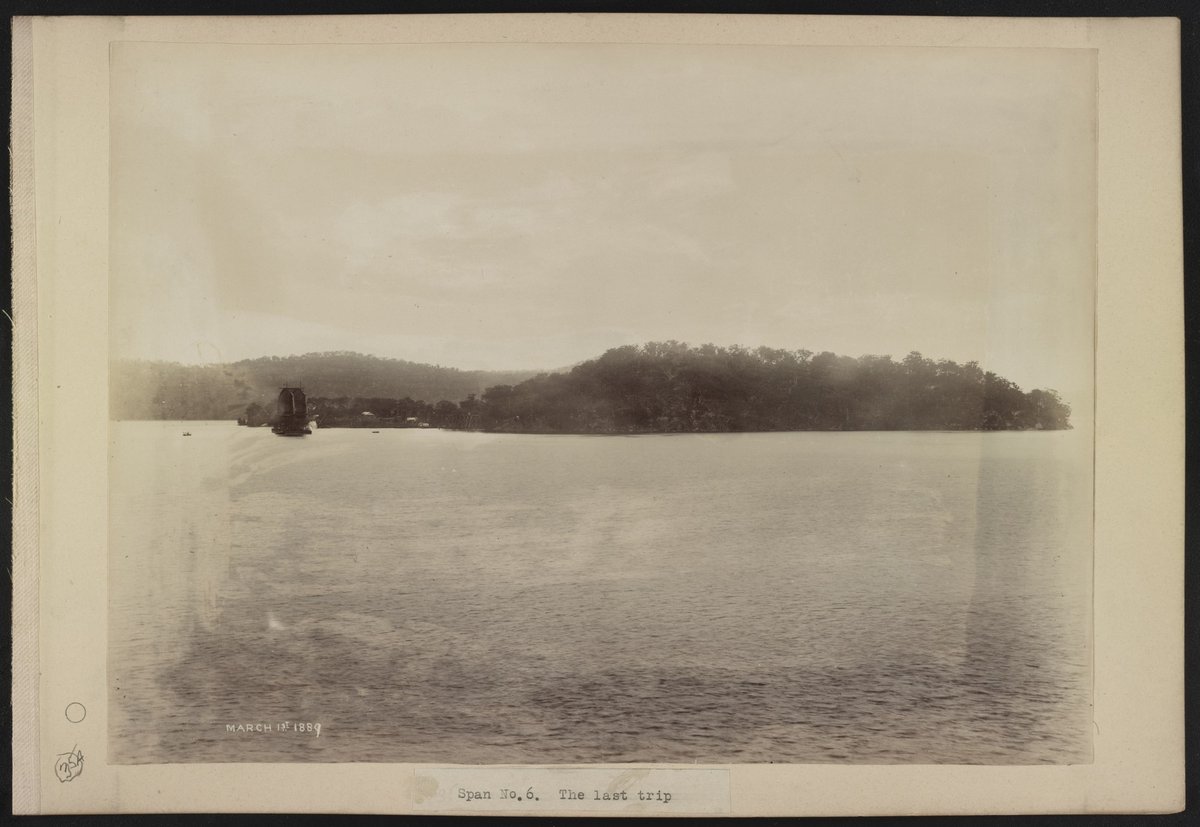 Span no. 6. The last trip - C. Bayliss photo, Sydney. LCCN2016651672 (1889)