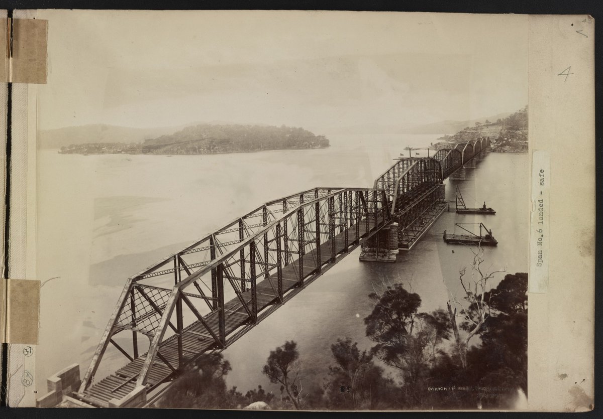Span no. 6 landed - safe - C. Bayliss photo, Sydney. LCCN2016651675, Brooklyn (1889)