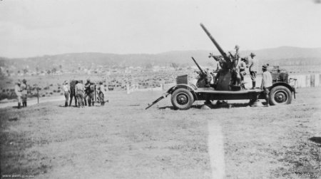 QF 3 inch 20 cwt trailer mounting AWM P05244.003, Narrabeen (c. 1937)