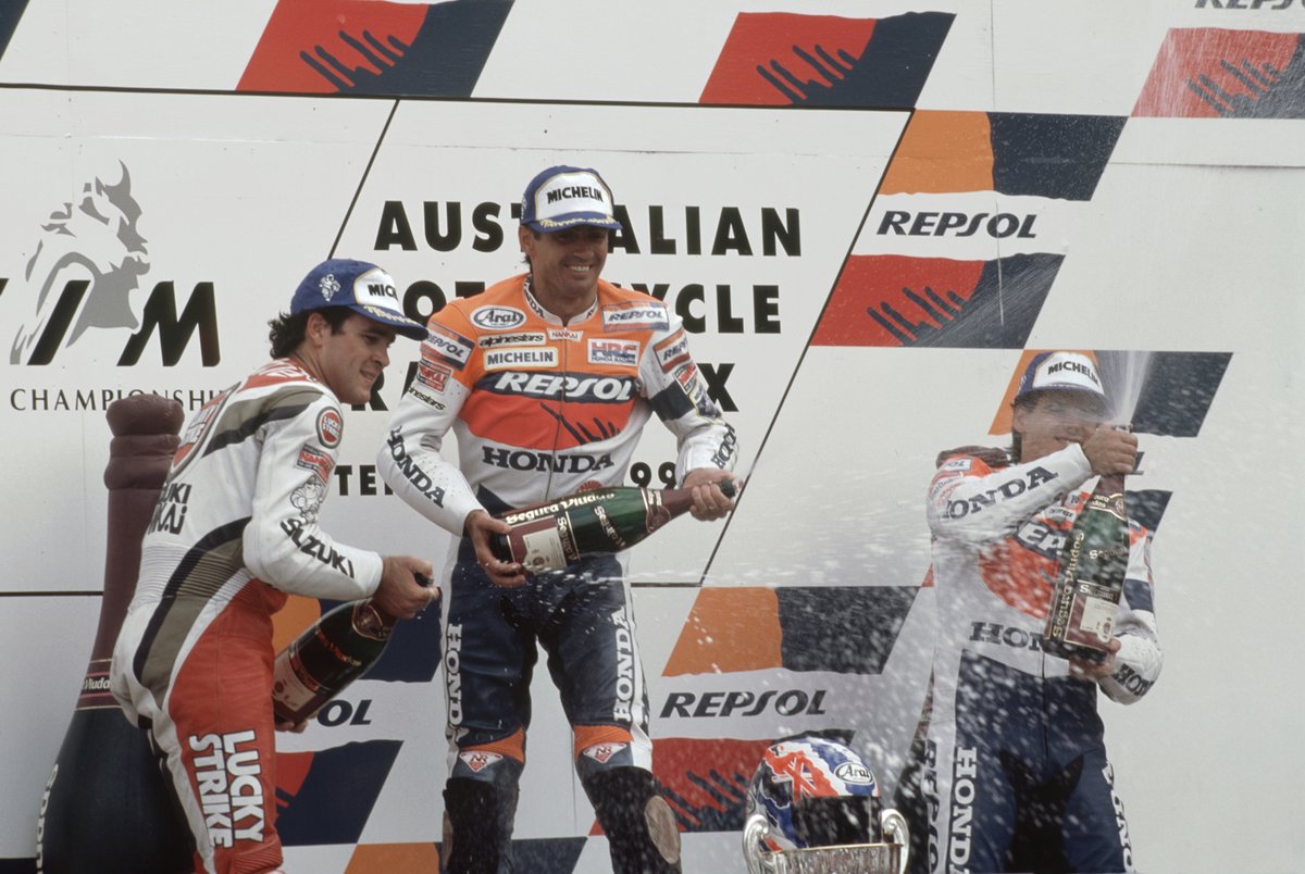 Daryl Beattie, Mick Doohan and Àlex Crivillé 1995 Eastern Creek