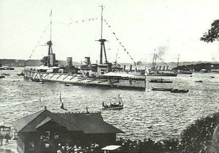 RAN fleet review, Sydney city centre (1913)
