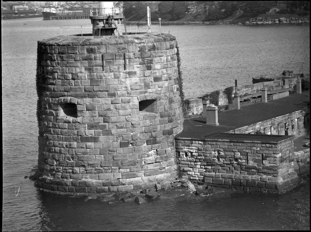Fort Denison from The Powerhouse Museum, Sydney Harbour (1930–50)