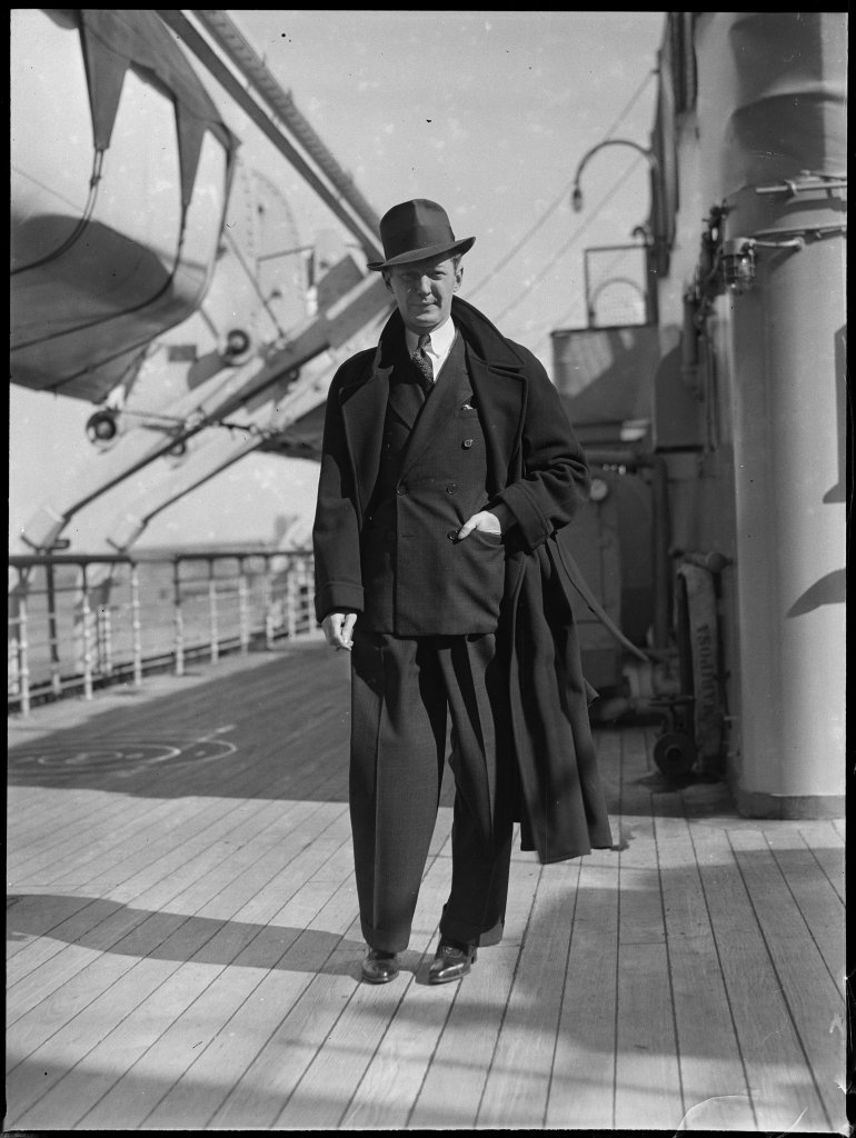 Man on board the SS Mariposa in Sydney Harbour from The Powerhouse Museum (1930–50)