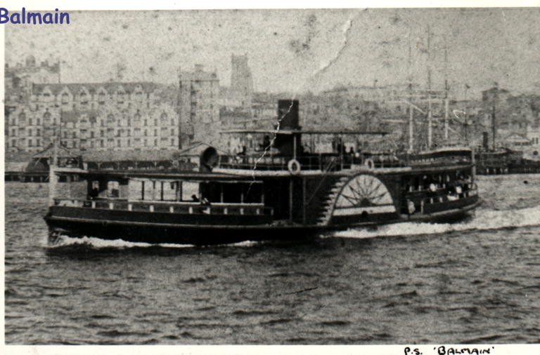 Sydney Ferry BALMAIN, Darling Harbour (1890s)