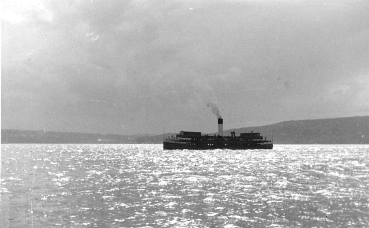 Sydney Ferry BARAGOOLA crossing Sydney Heads, Sydney Harbour (1954)