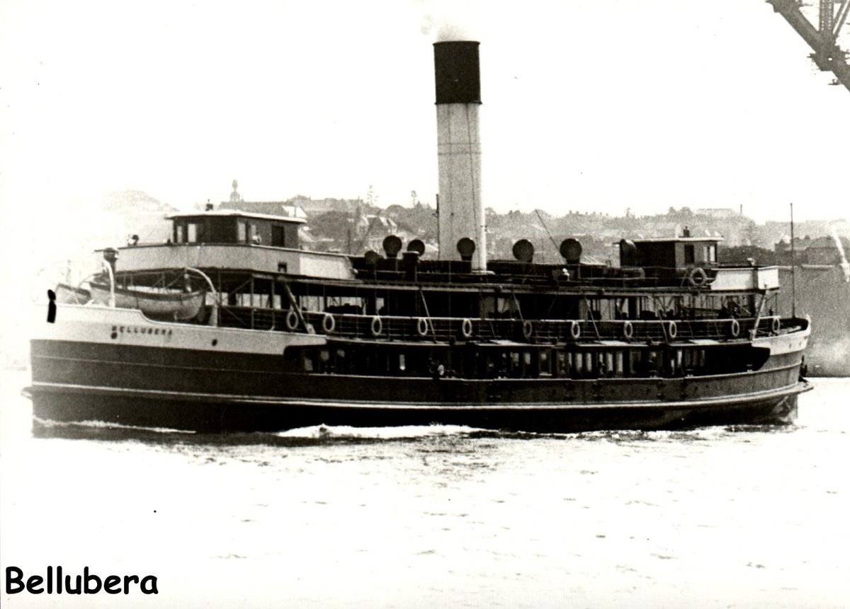 Sydney Ferry BELLUBERA 1930s, Circular Quay