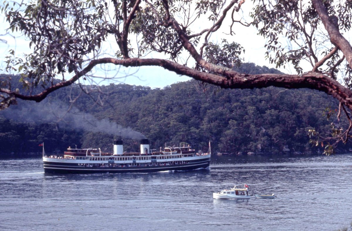Sydney Ferry SOUTH STEYNE ocean cruise to Cottage Point in Broken Bay Hawkesbury River, 1970