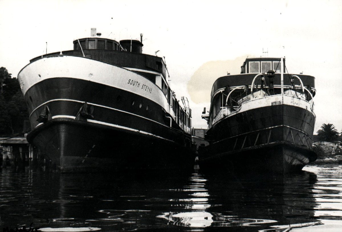 Sydney ferries SOUTH STEYNE and BELLUBERA (1975)